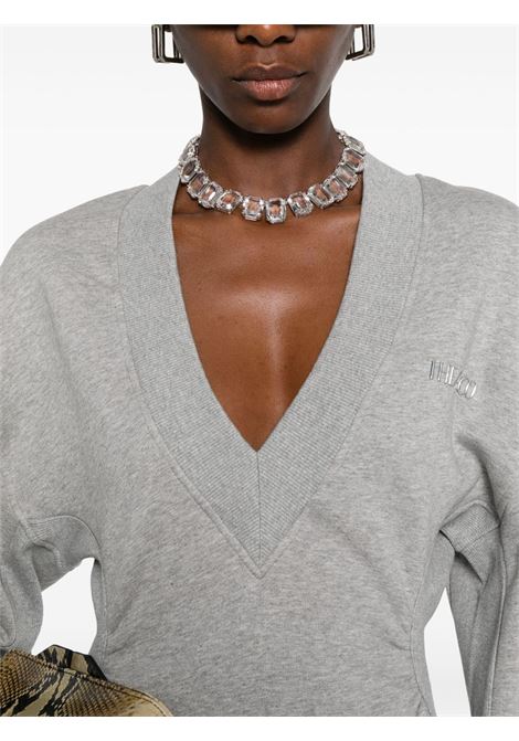 Grey logo-detail jersey dress The attico - women THE ATTICO | 251WCA00436JJF003AA183